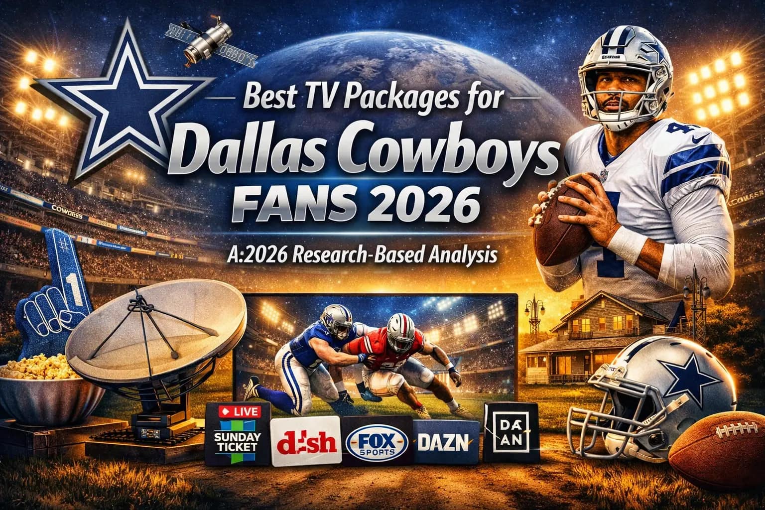 Best TV Packages for Dallas Cowboys Fans in 2026: A Research-Based Viewing Guide